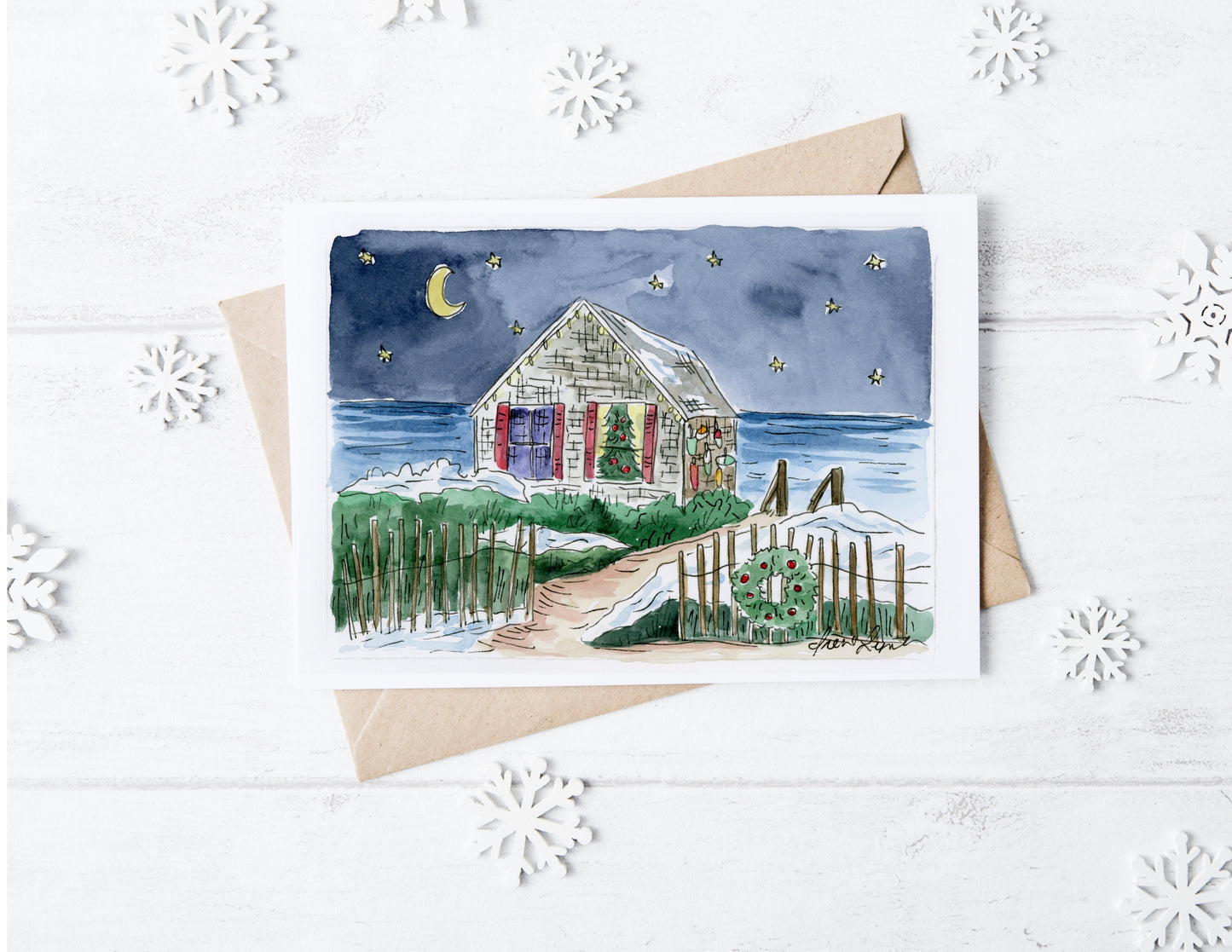 "‘Twas the Night Before Christmas" – *2025* Cape Cod Holiday Card Box Set - wholesale
