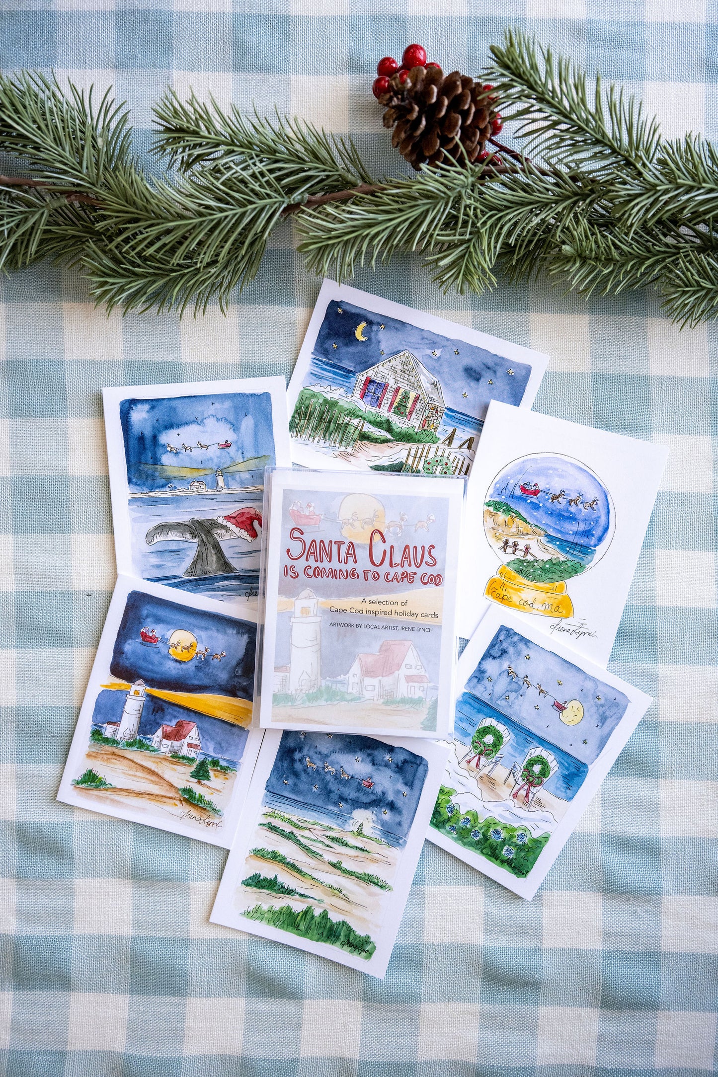 "Santa Clause is Coming to Cape Cod" Holiday Card Box Set