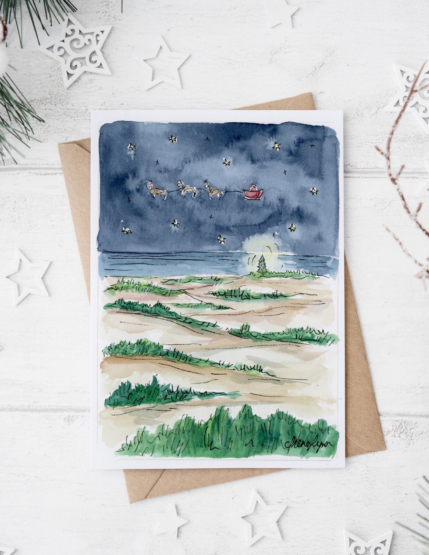 "Santa Clause is Coming to Cape Cod" Holiday Card Box Set