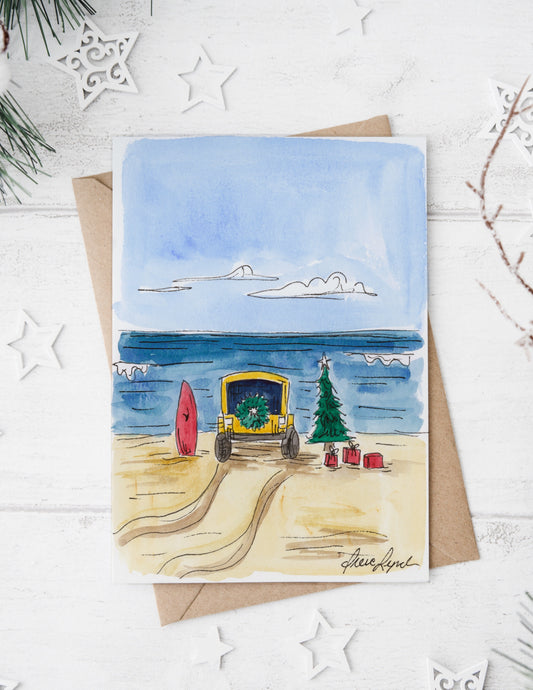 "Christmas on the Outer Beach" Holiday Card