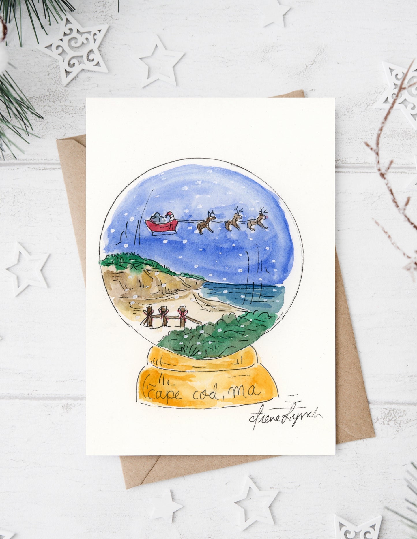 "Santa Clause is Coming to Cape Cod" Holiday Card Box Set