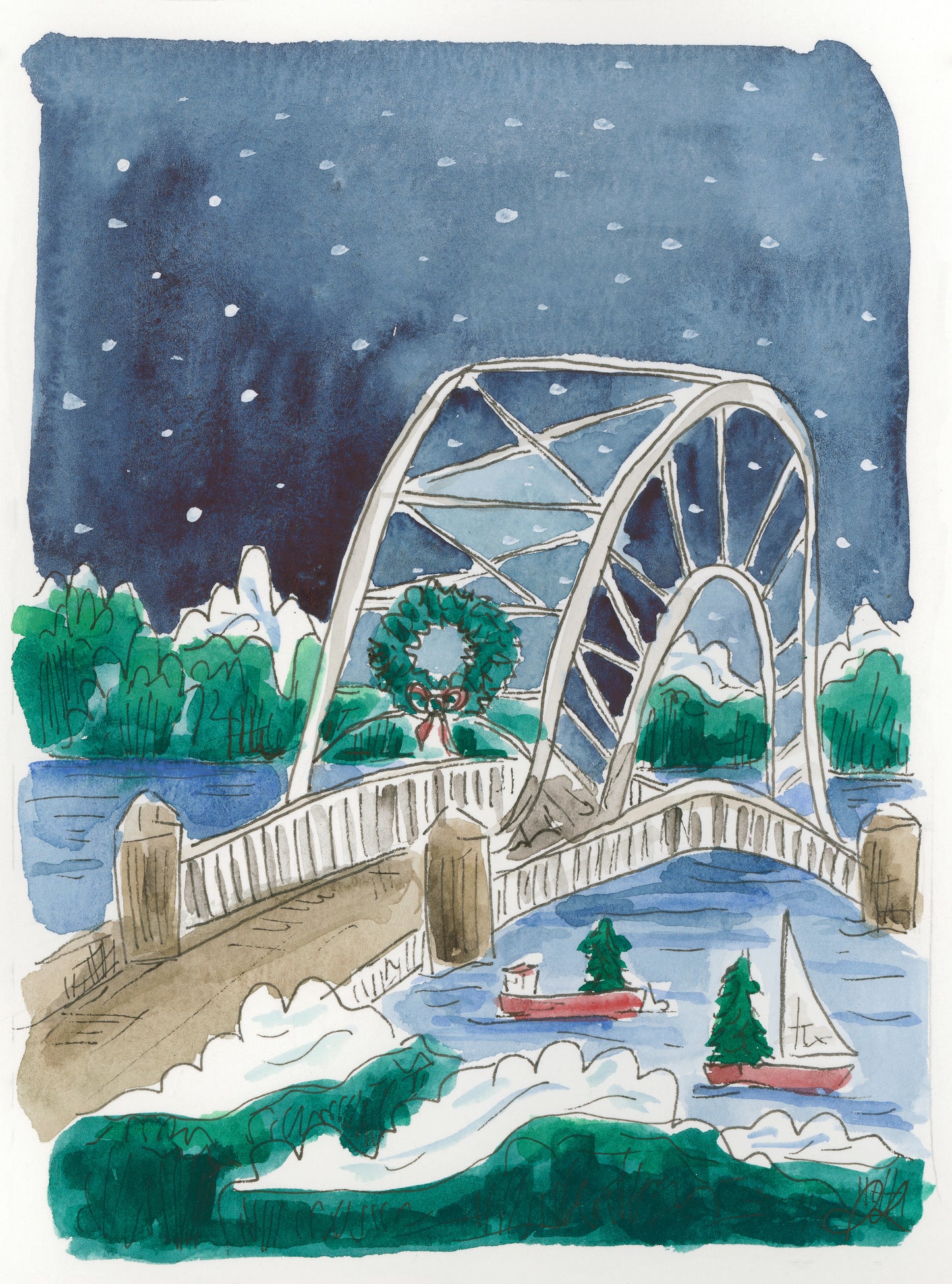 **New 2023 Collection** "I'm Dreaming of a Cape Cod Christmas" Holiday Card Box Set