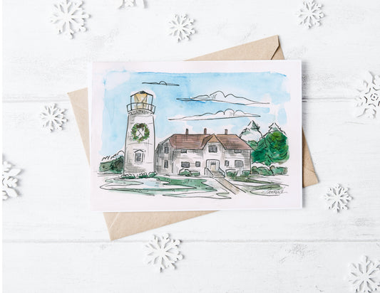 Chatham Light Christmas Holiday Card