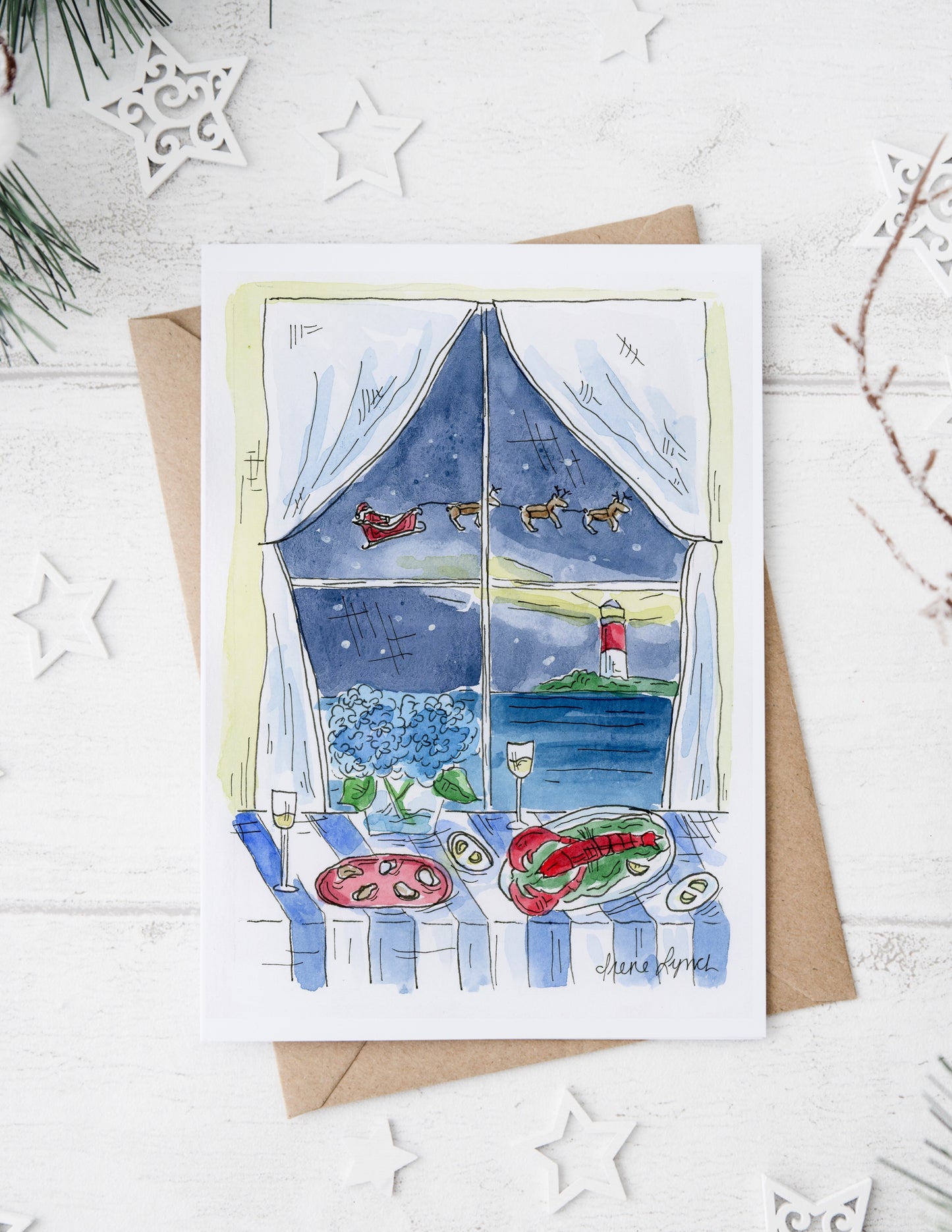 "‘Twas the Night Before Christmas" – *2025* Cape Cod Holiday Card Box Set - wholesale
