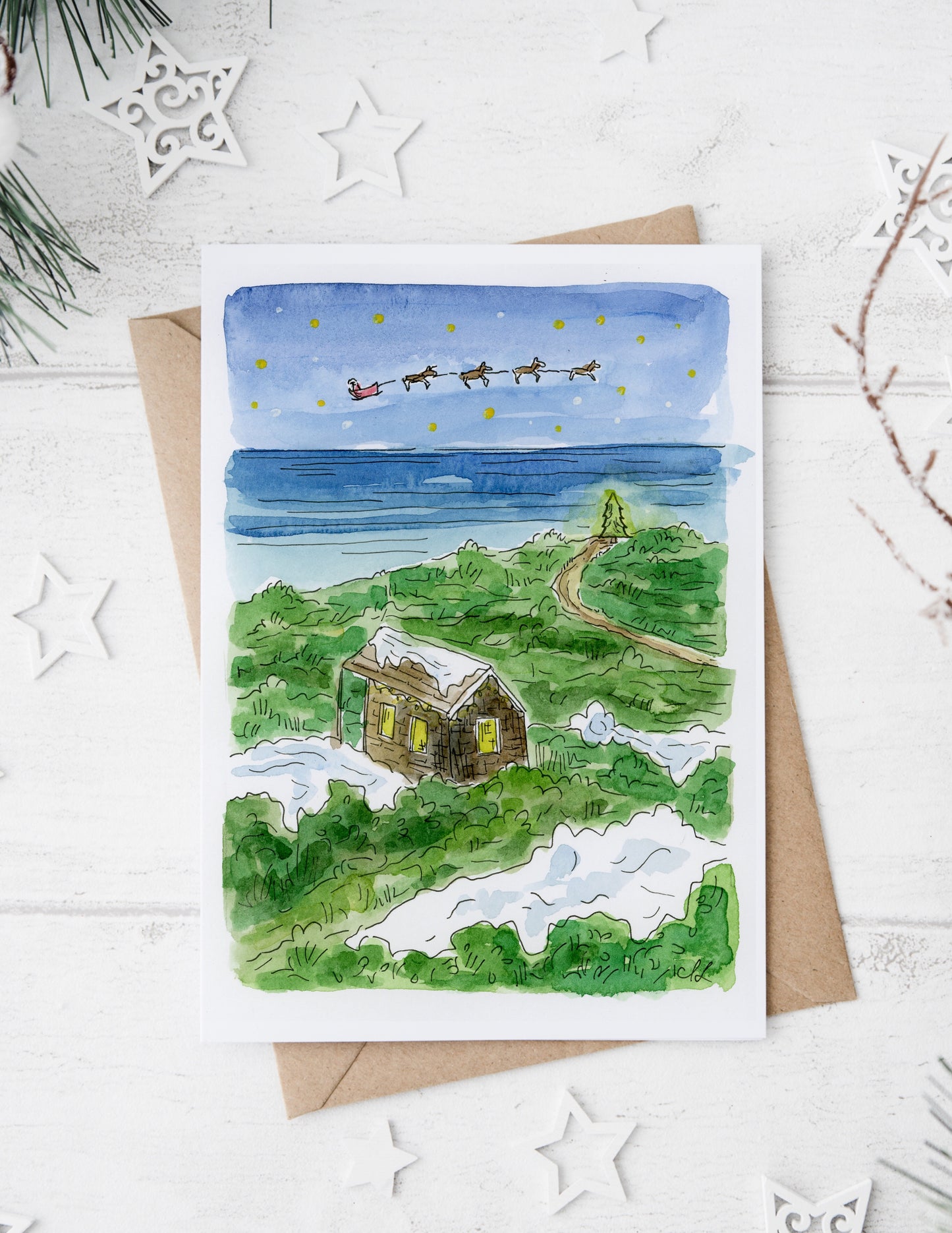 "‘Twas the Night Before Christmas" – *2025* Cape Cod Holiday Card Box Set - wholesale