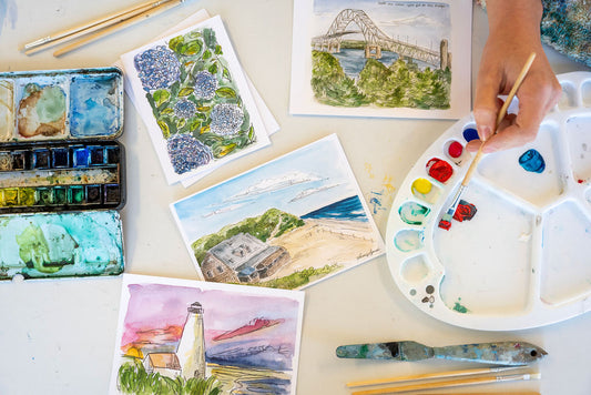 *Upper Cape + The Islands* Cape Cod Art Print Collection – Bestselling Coastal Prints by Local Artist Irene Lynch