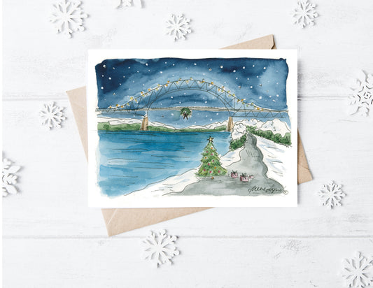 "Celebrating Over the Bridge" Holiday Card