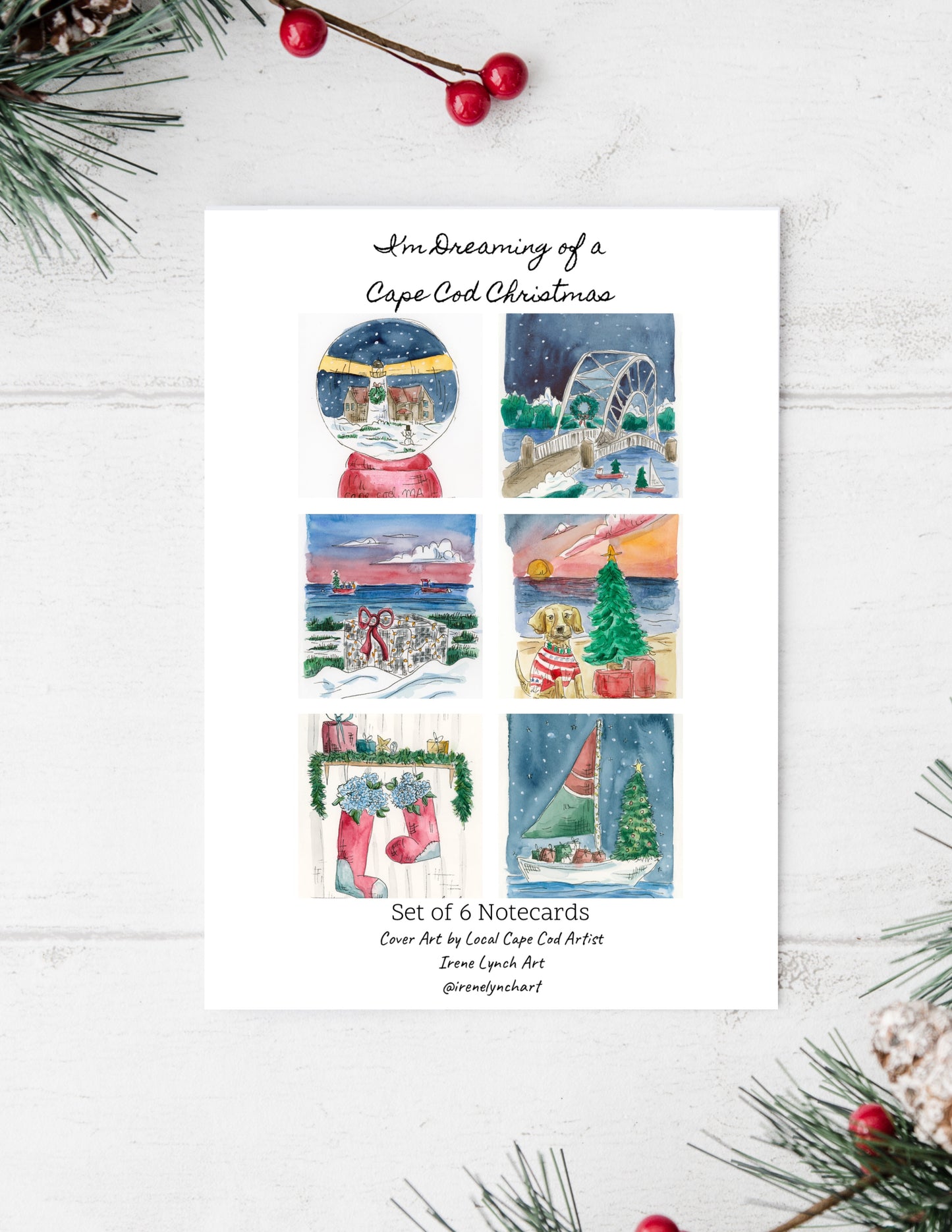**New 2023 Collection** "I'm Dreaming of a Cape Cod Christmas" Holiday Card Box Set