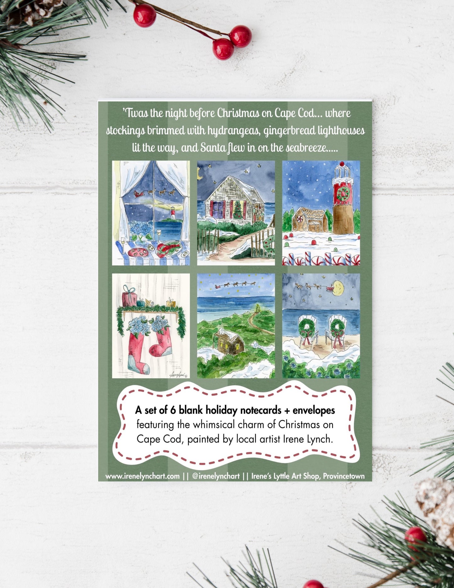 "‘Twas the Night Before Christmas" – *2025* Cape Cod Holiday Card Box Set - wholesale