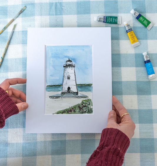 Sunshine at Edgartown Light