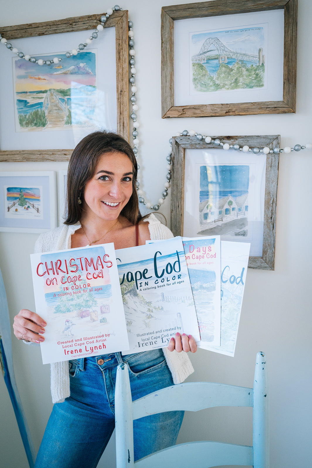 Christmas Cape Cod coloring book