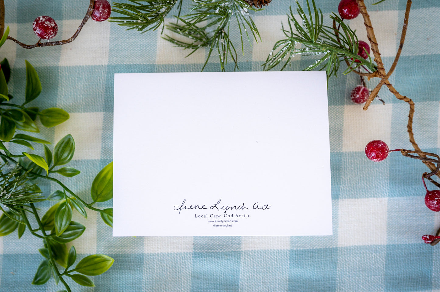 Cape Cod notecards boxed set featuring Oyster and Wave designs