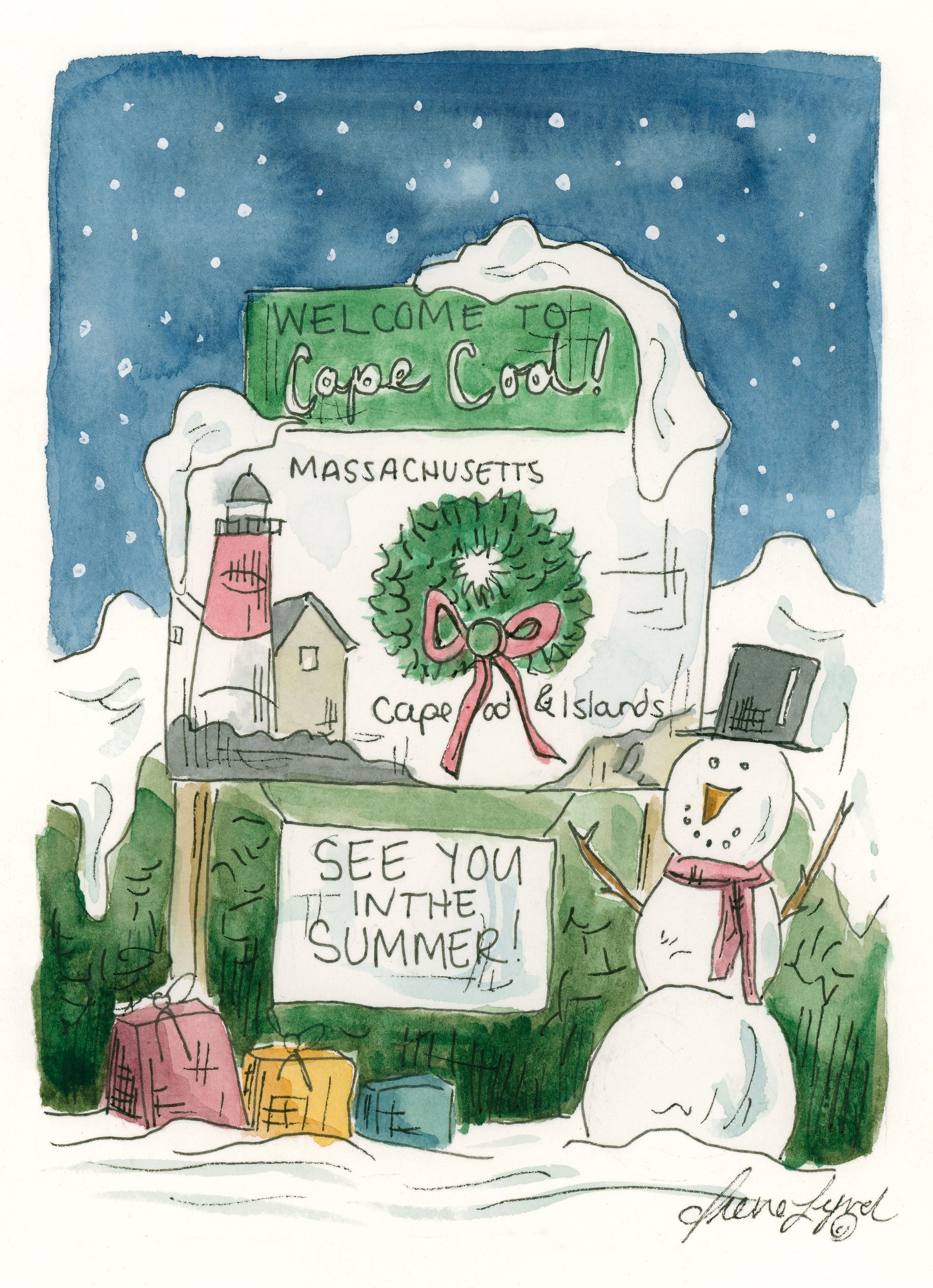 "Snow Days on Cape Cod" Holiday Card Box Set