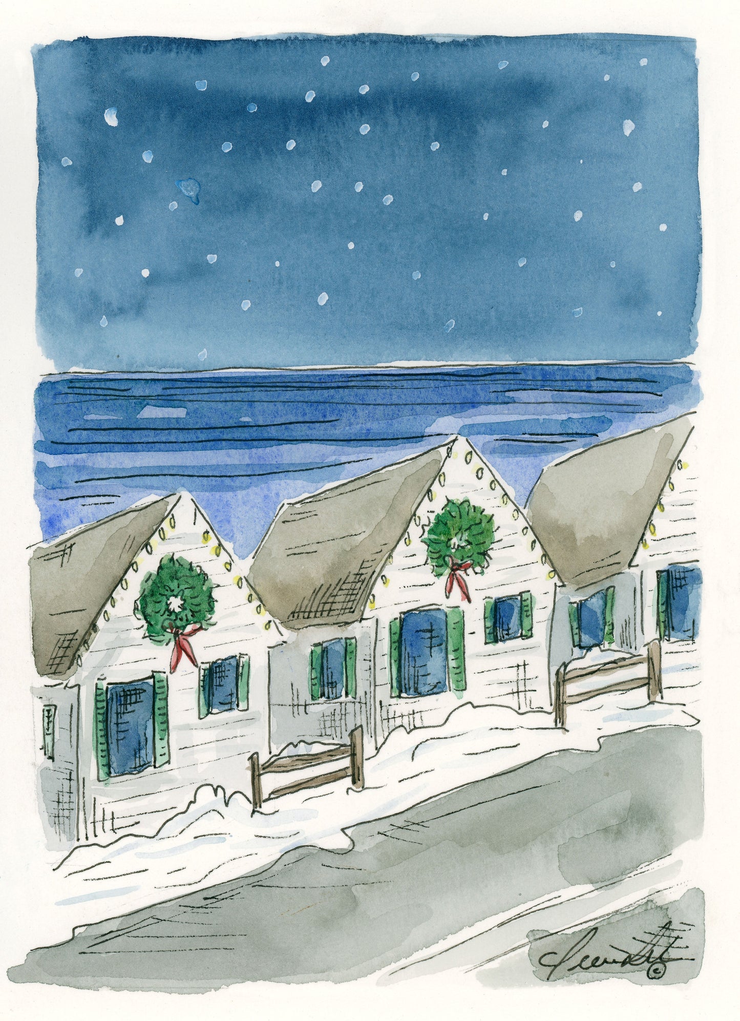 "Holidays on Cape Cod" Holiday Card Box Set