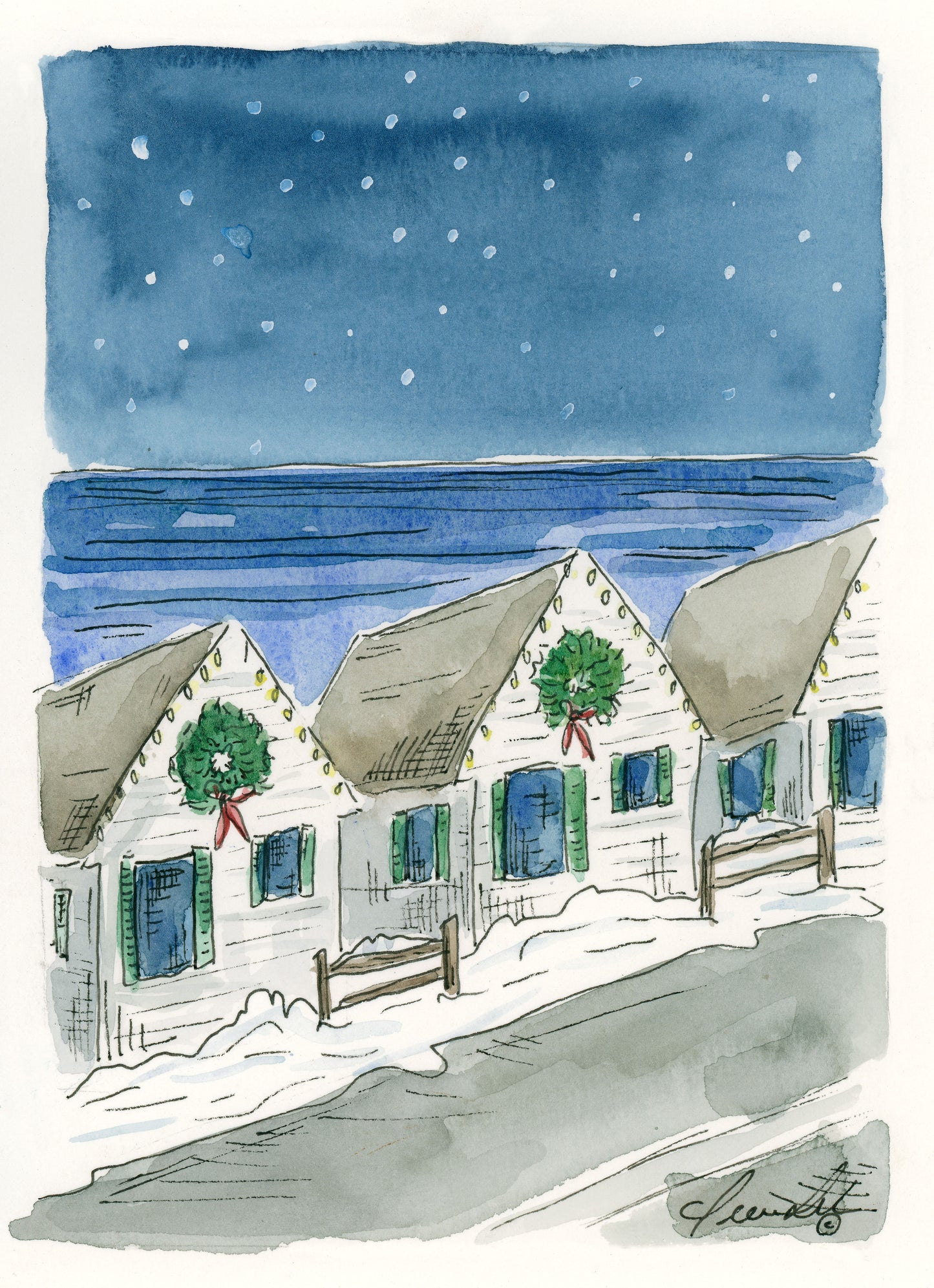 ORIGINAL "Deck the Halls of Days Cottages"