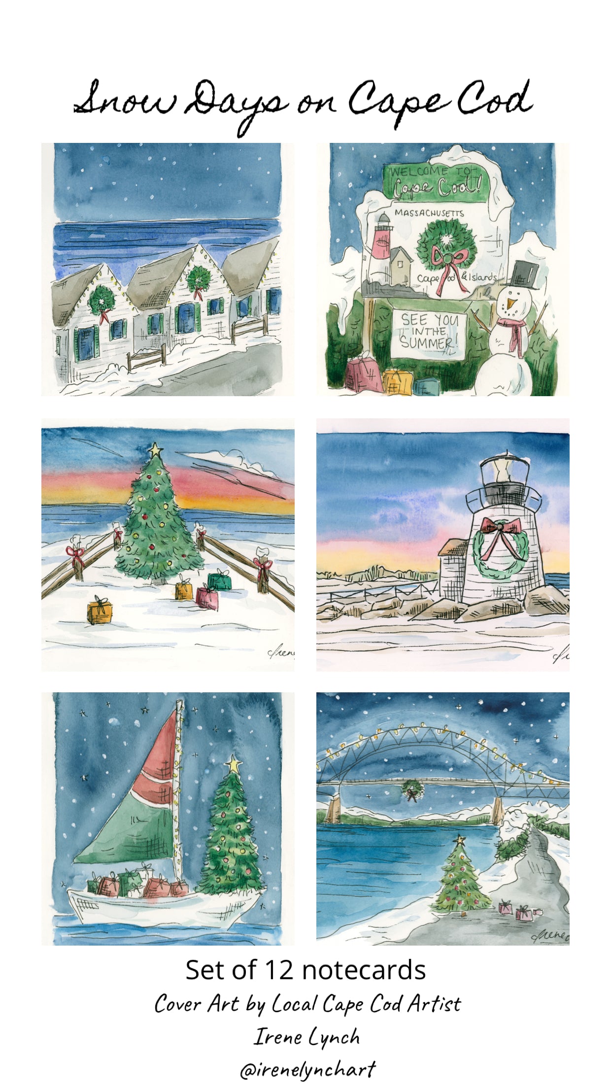 "Snow Days on Cape Cod" Holiday Card Box Set