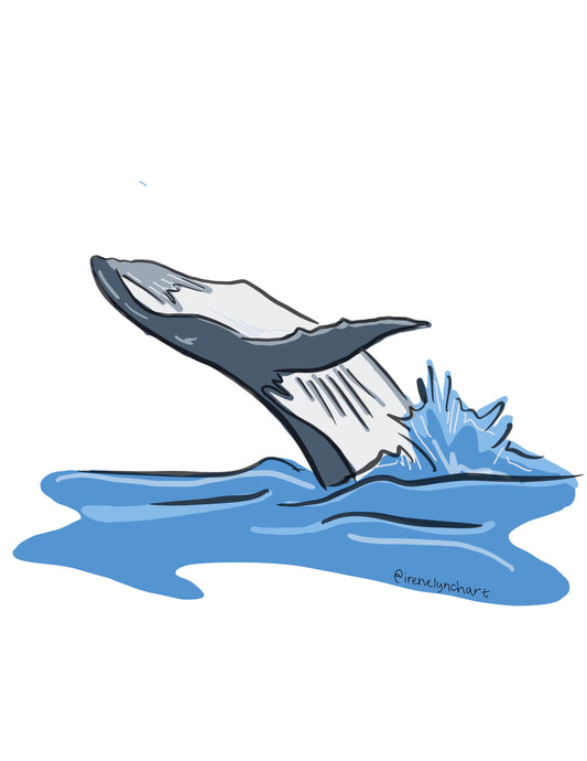 Whale Sticker