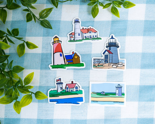 Cape Cod Lighthouse Sticker Bundle