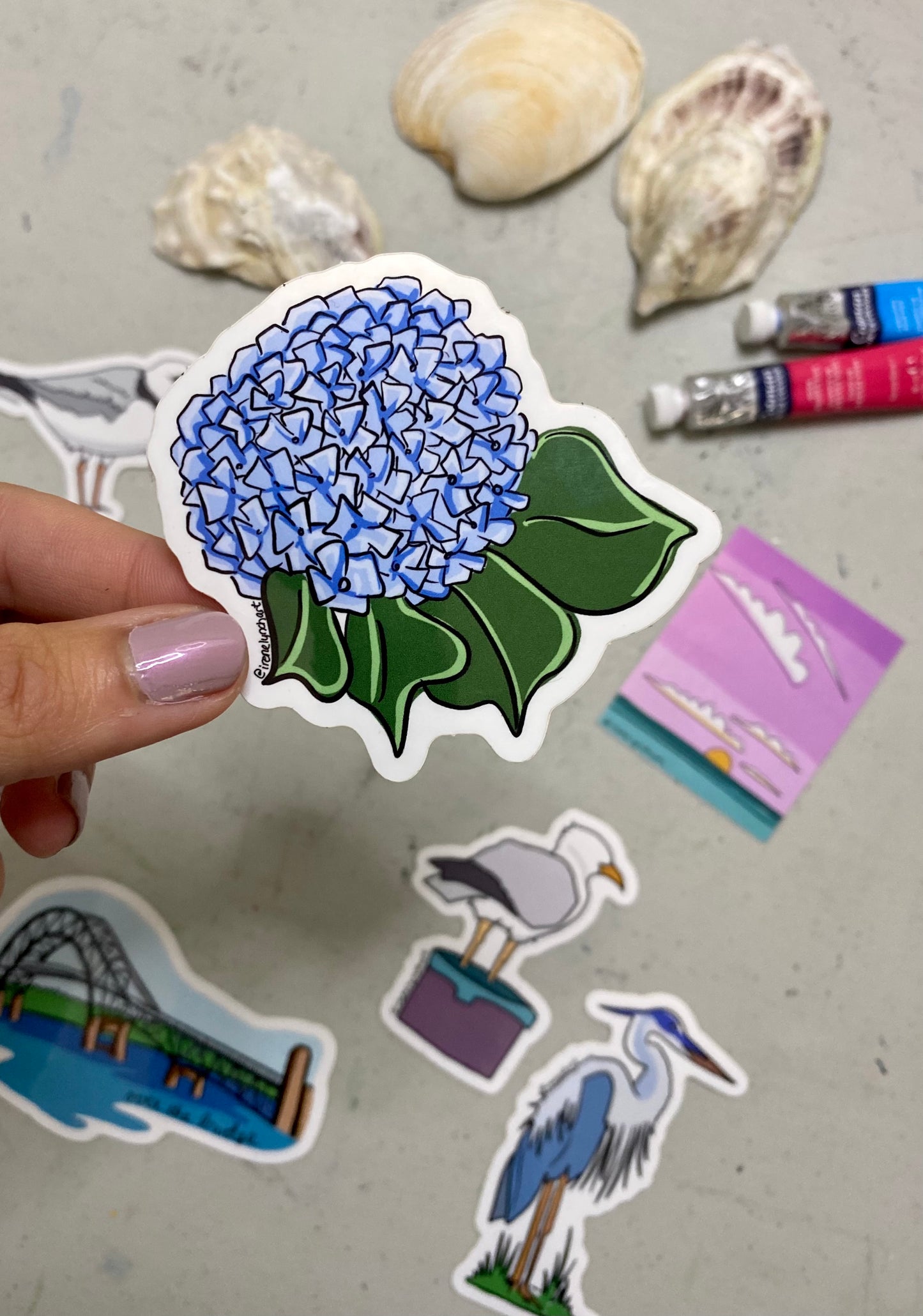 Hydrangea Sticker