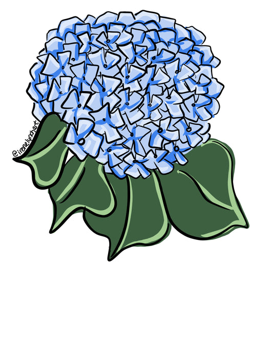 Hydrangea Sticker