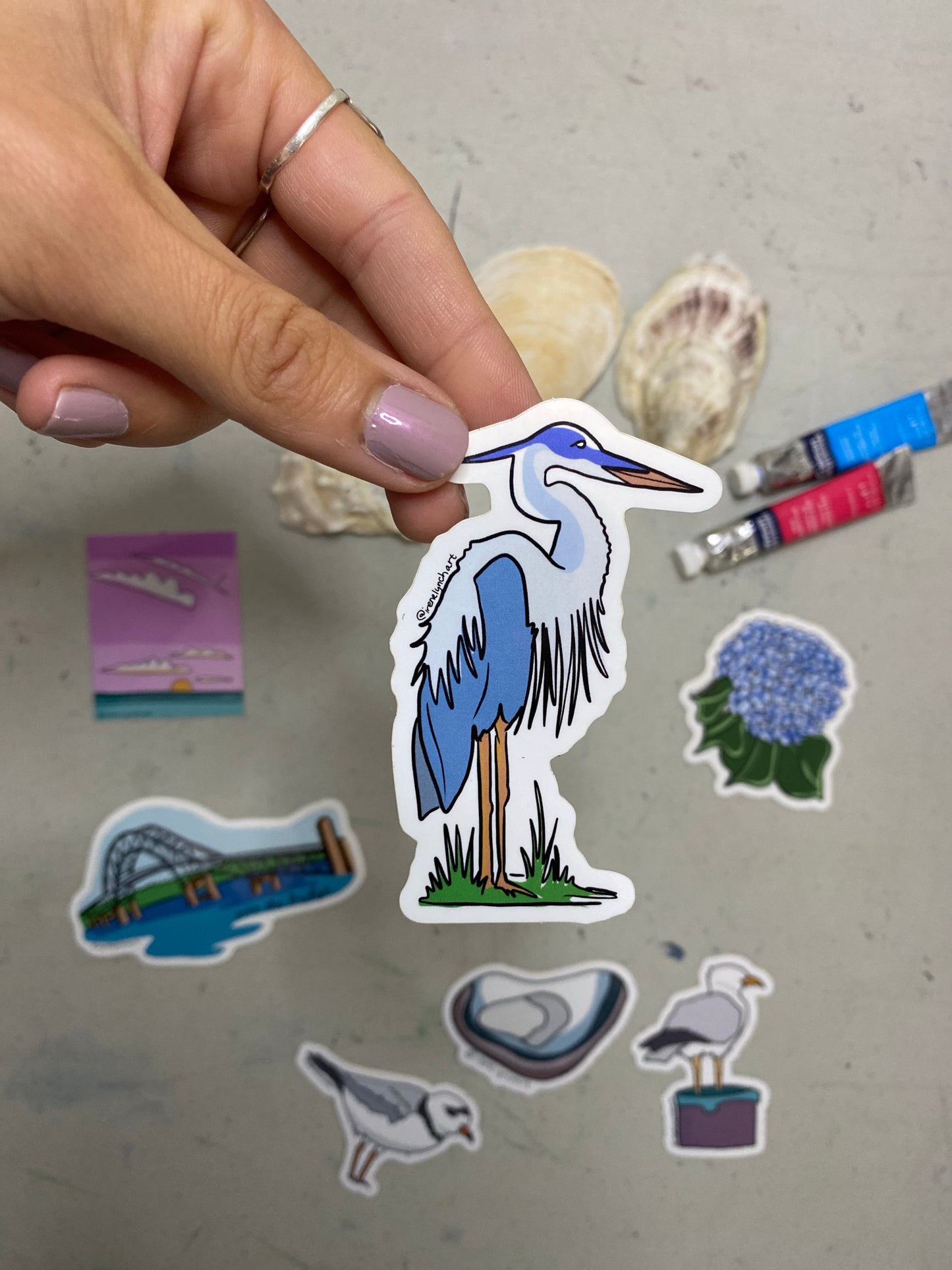 Great Blue Heron Sticker