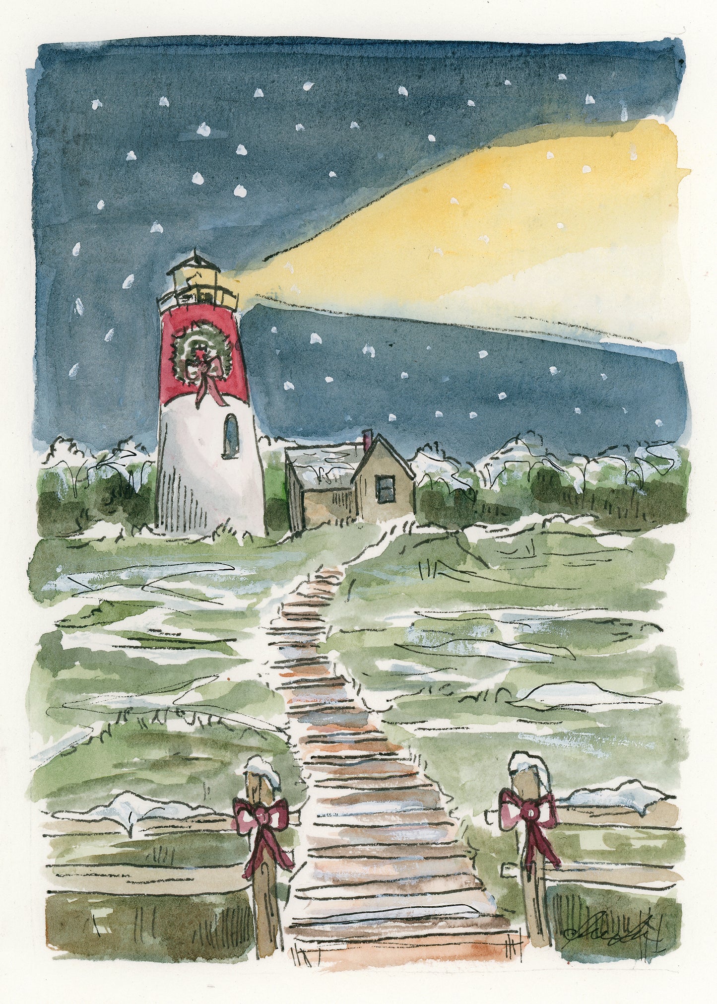"Christmas At Nauset Light"