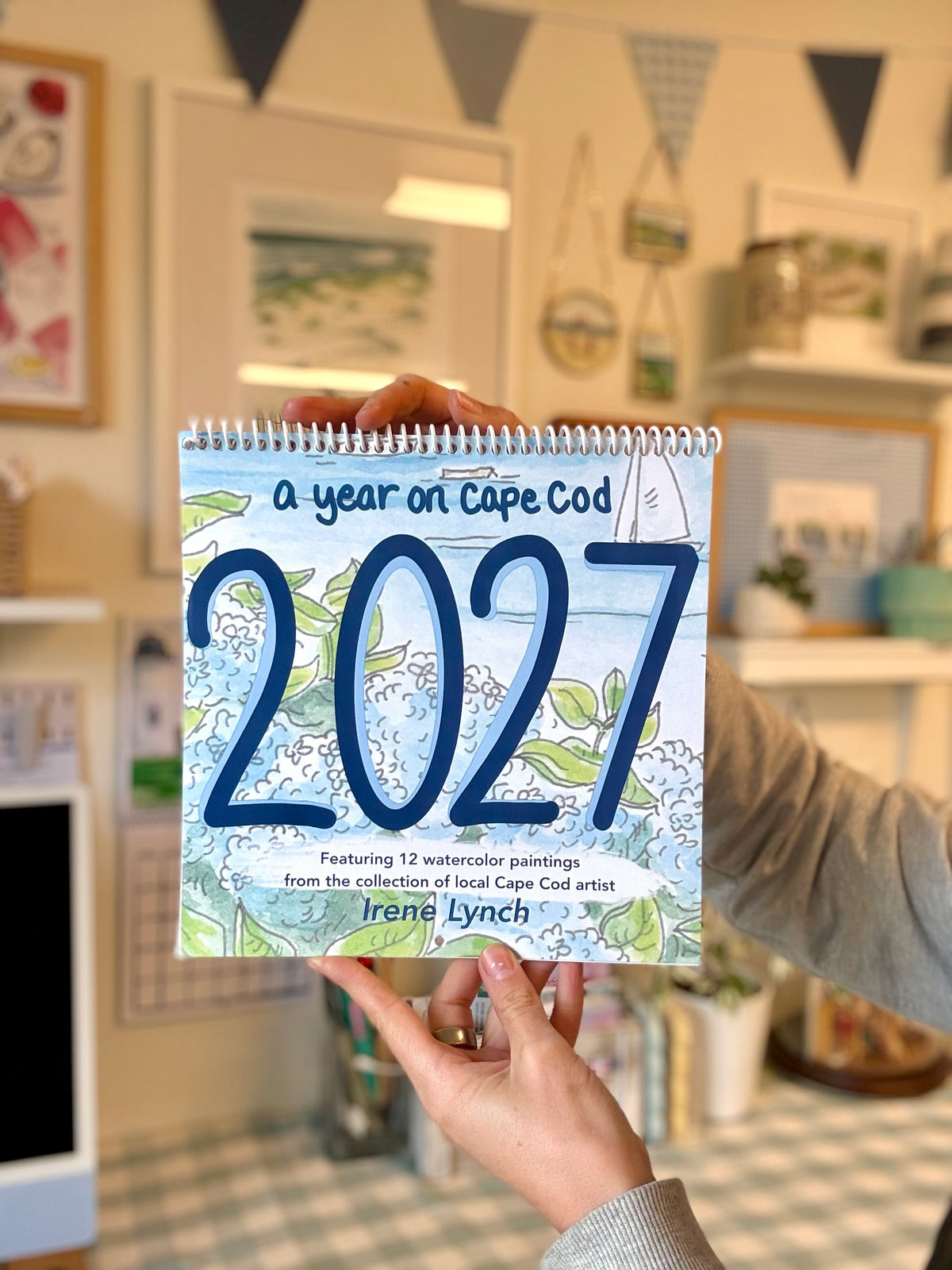 Cape Cod Watercolor Wall Calendar || Coastal Cape Cod Gift
