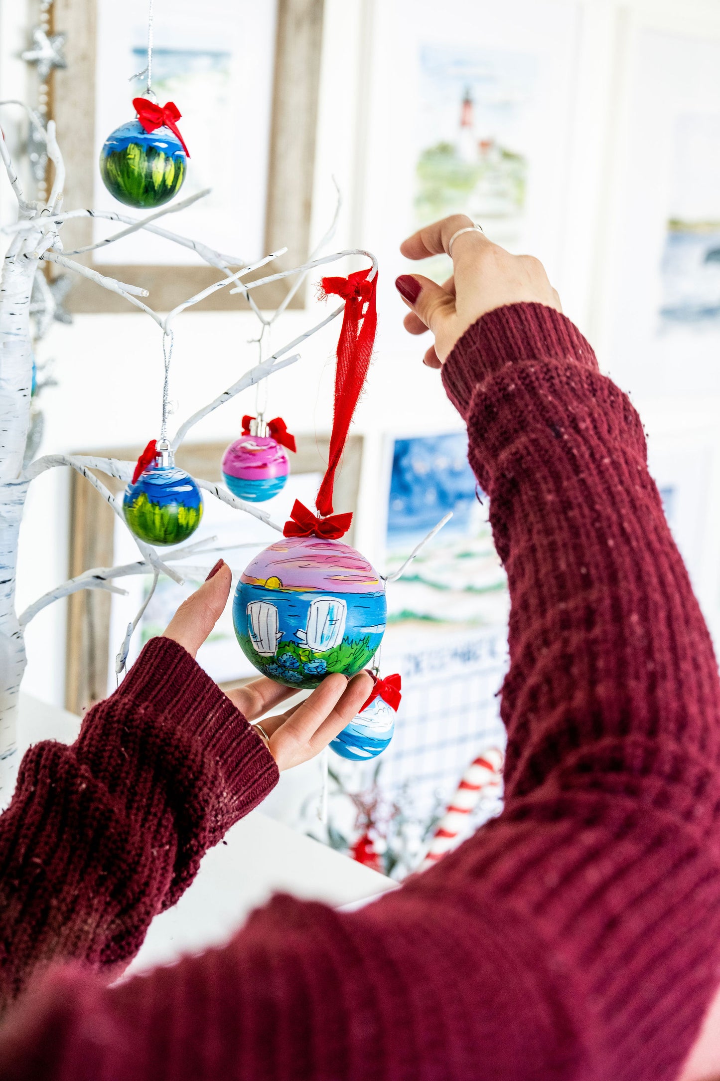 "Our Happy Place" Large Bauble Ornament