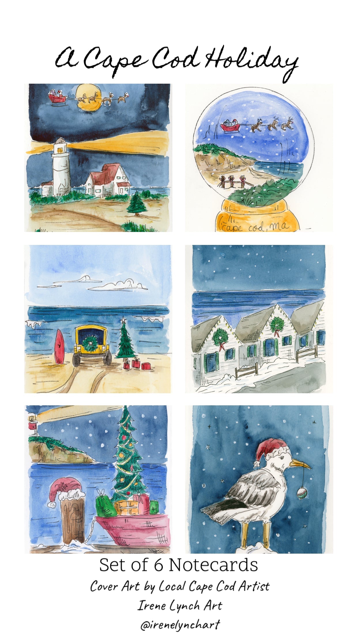 **New 2023 Collection** "A Cape Cod Holiday" Holiday Card Box Set
