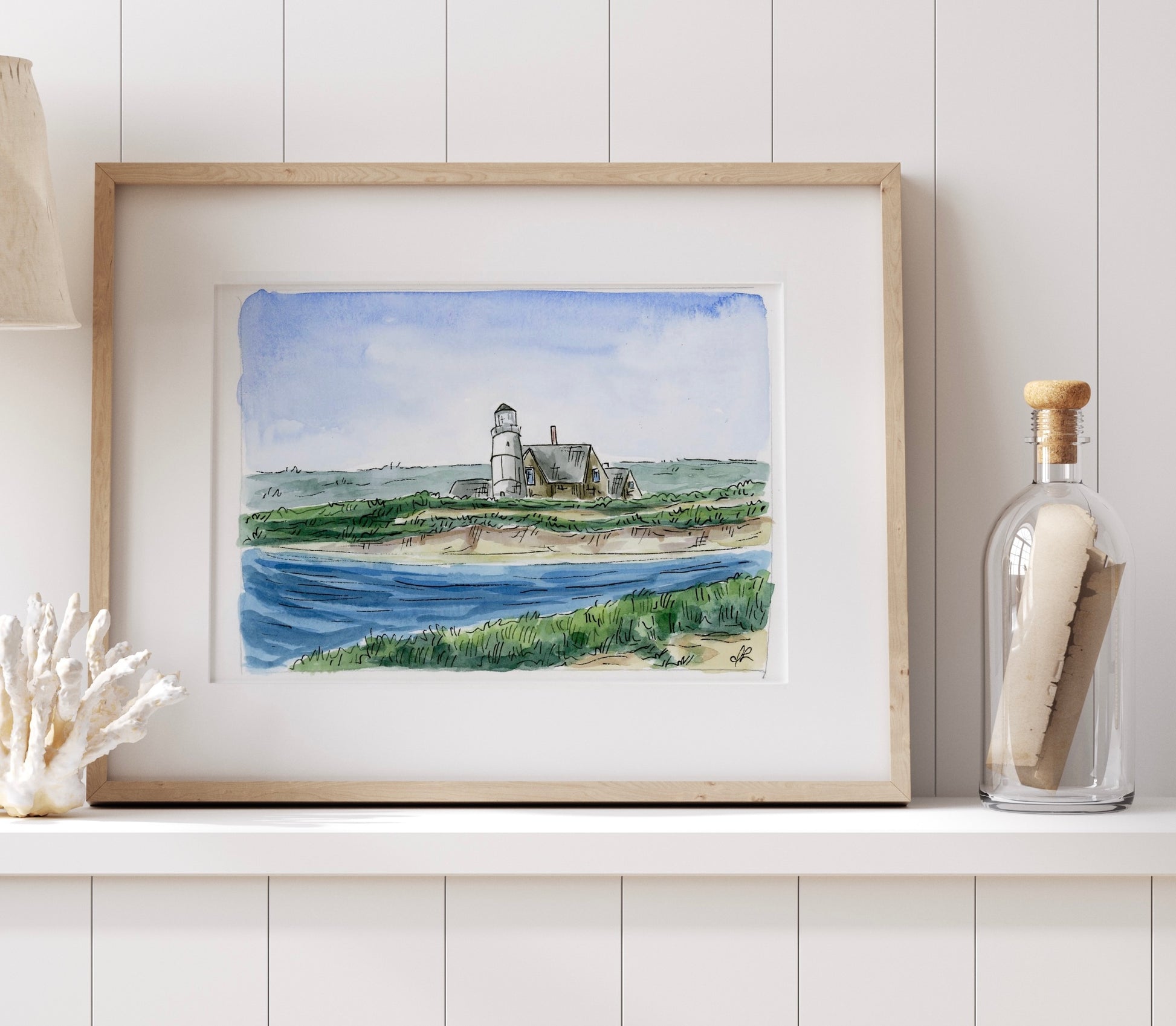 Sandy Neck Lighthouse beach watercolor
watercolor art prints
cape cod paintings