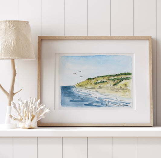 Wellfleet beach watercolor
watercolor art prints
cape cod paintings