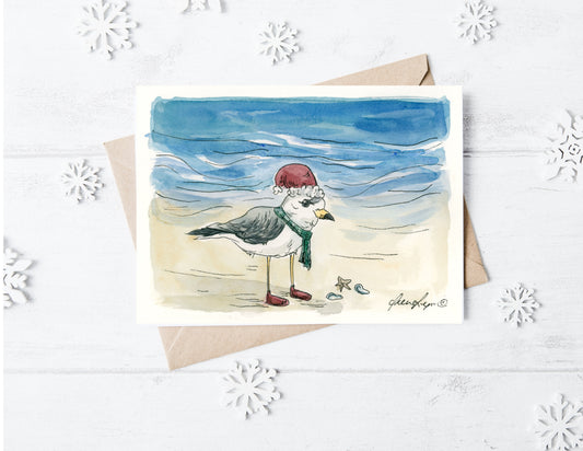 "Mr. Piping Plover Saves Christmas" Holiday Card