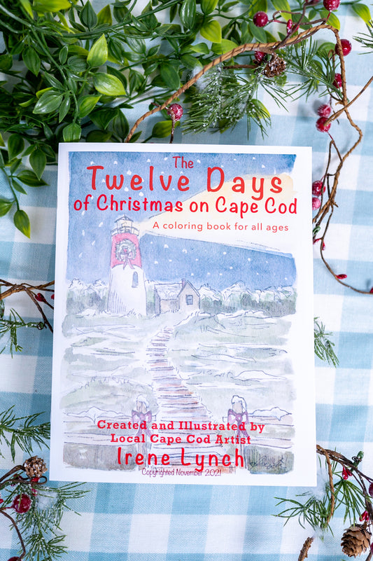 "The Twelve Days of Christmas on Cape Cod" A Coloring Book For All Ages - Wholesale