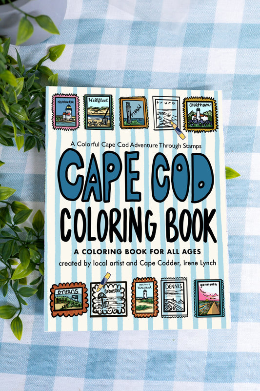 "A Colorful Cape Cod Adventure Through Stamps" a Cape Cod Coloring Book