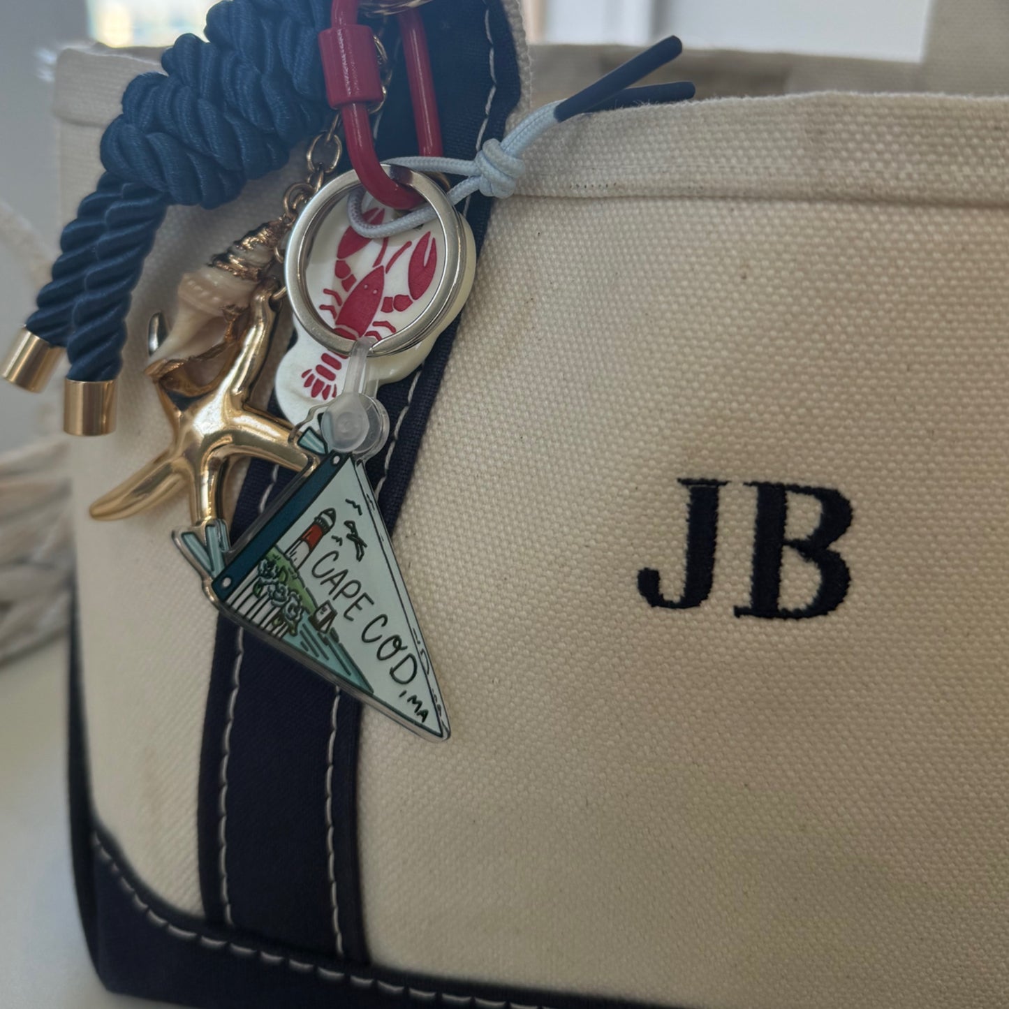 Cape Cod Pennant Flag Keychain