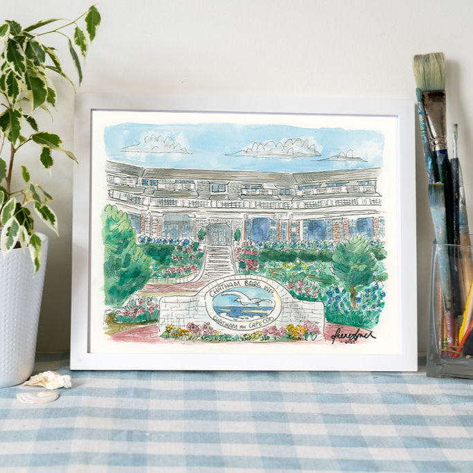 Chatham Bars Inn watercolor art print