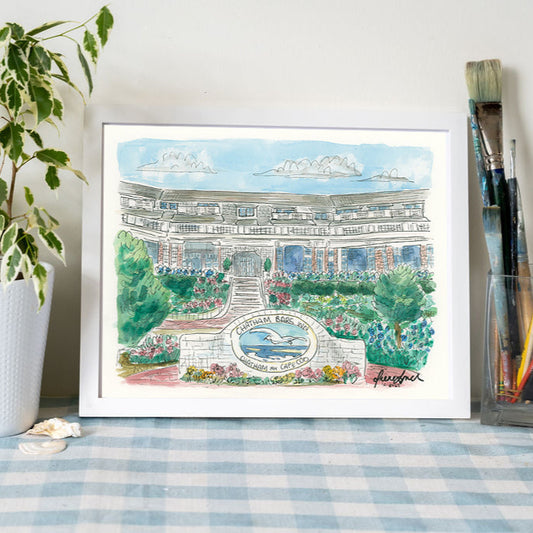 Chatham Bars Inn watercolor art print