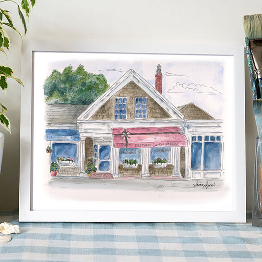 Chatham Candy Manor cape cod art print