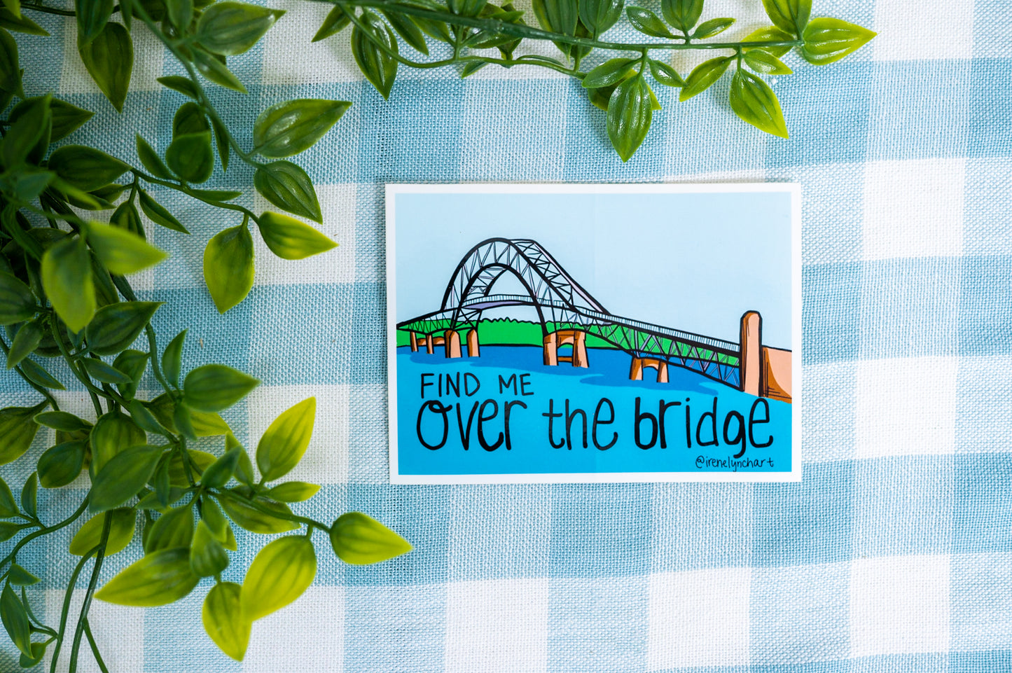 Find Me Over the Bridge Postcard | Cape Cod Souvenir