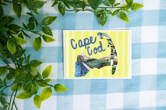 Cape Cod Map Postcard | Cape Cod Souvenir