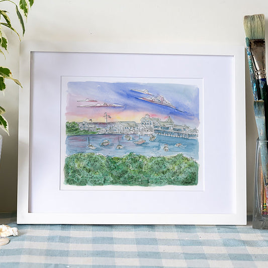 harwich wychmere sunset art print