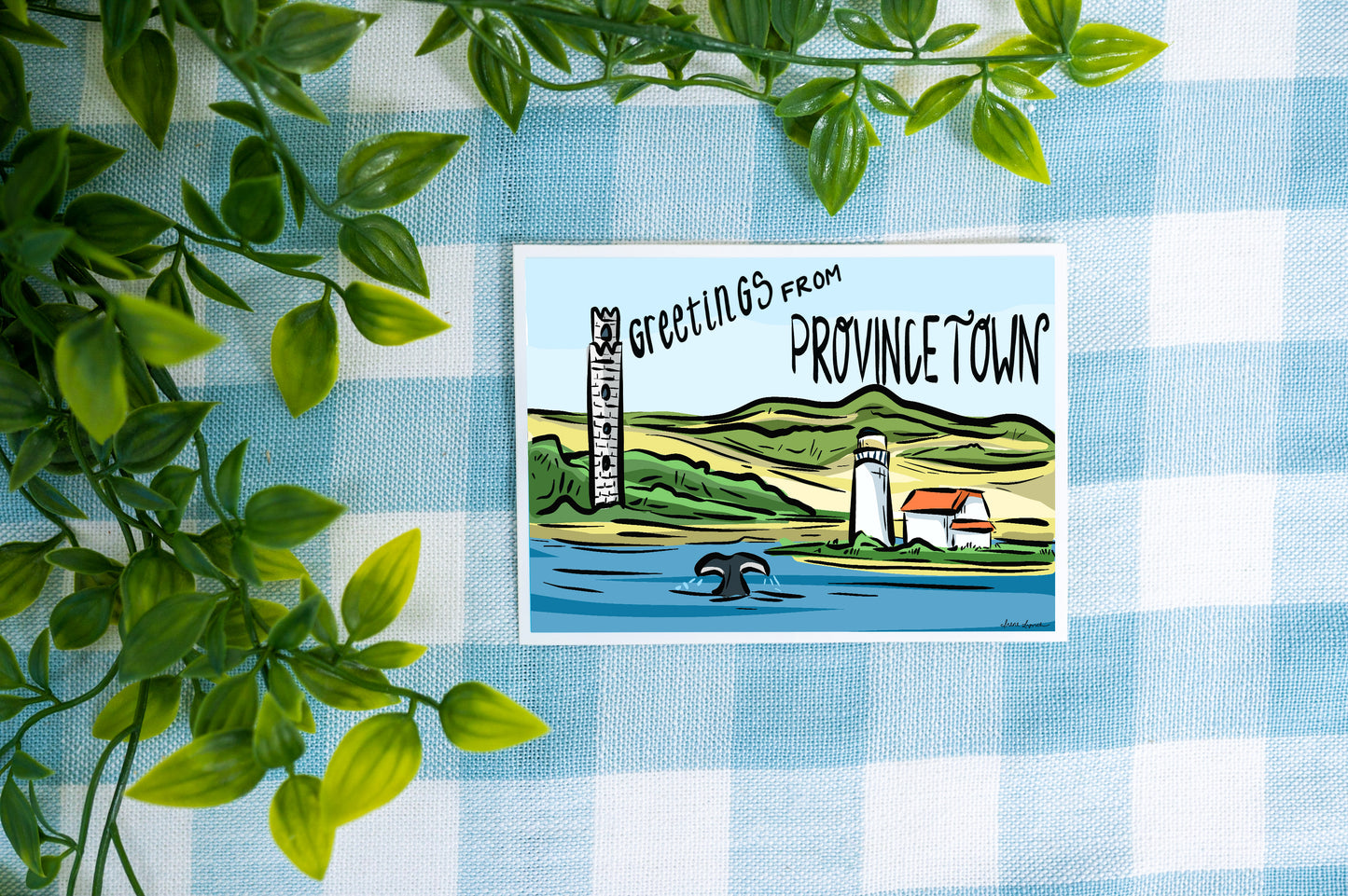 Greetings from Provincetown Postcard | Cape Cod Souvenir