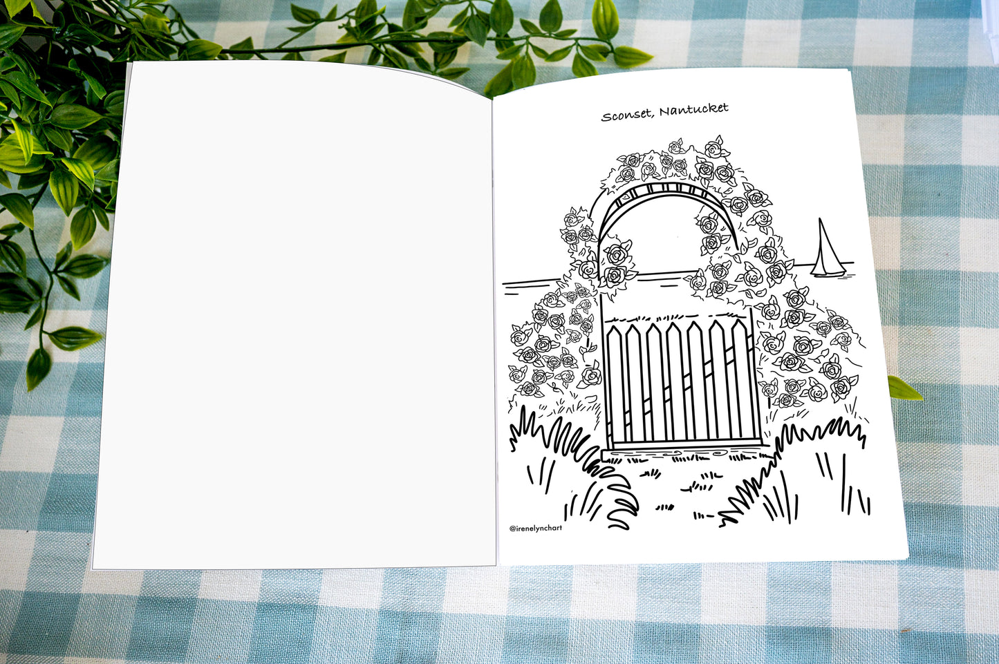 Cape Cod coloring book featuring Provincetown Chatham Wellfleet and Nantucket illustrations