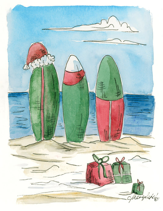 ORIGINAL "Santa's Surf"