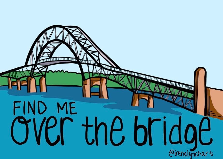 "Find Me Over The Bridge" Bumper Sticker - Wholesale