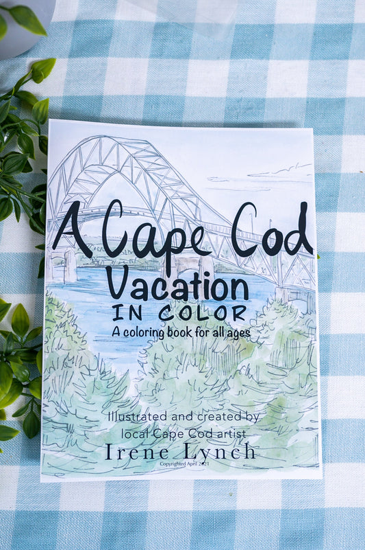 "A Cape Cod Vacation In Color" A Coloring Book for All Ages - wholesale