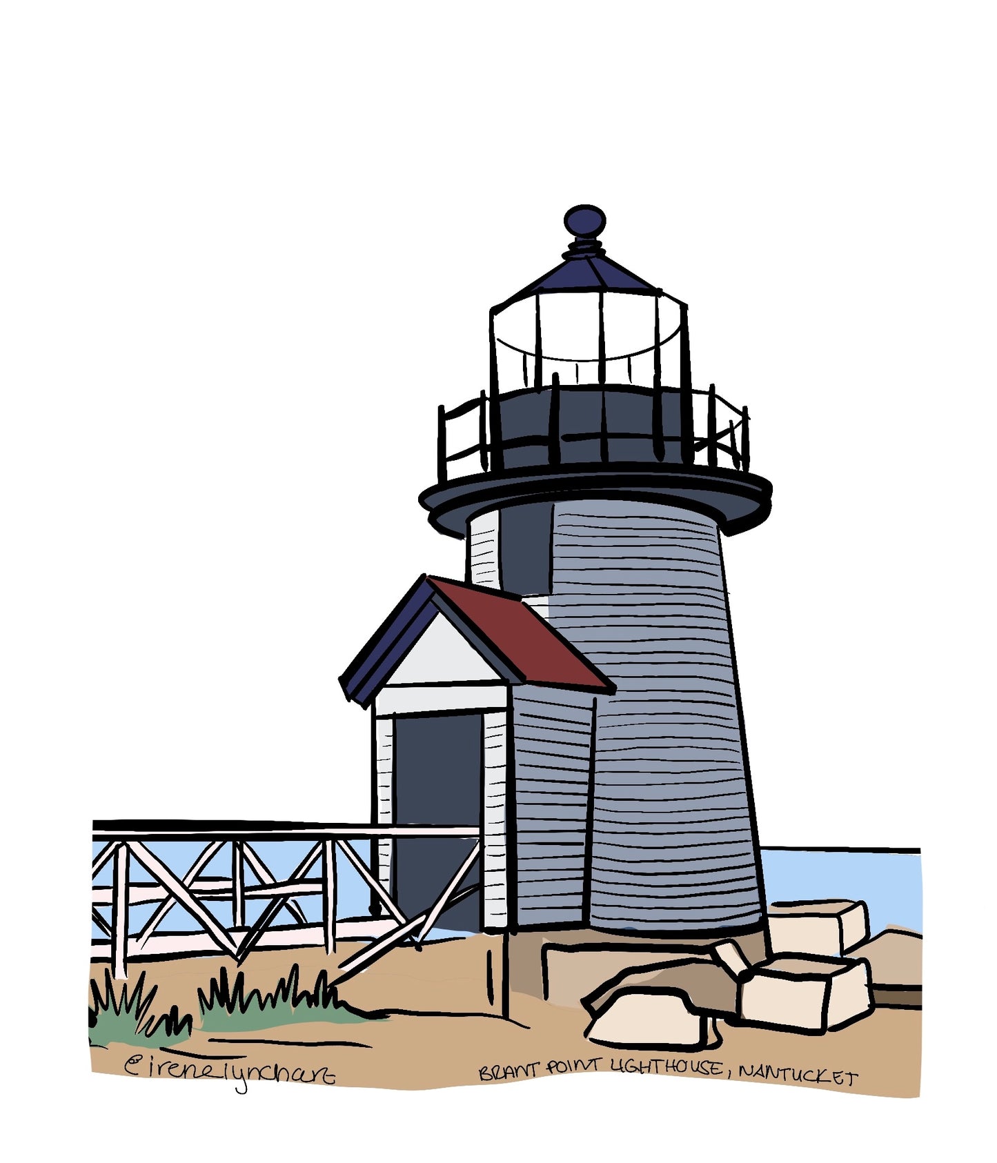 Brant Point Lighthouse Sticker