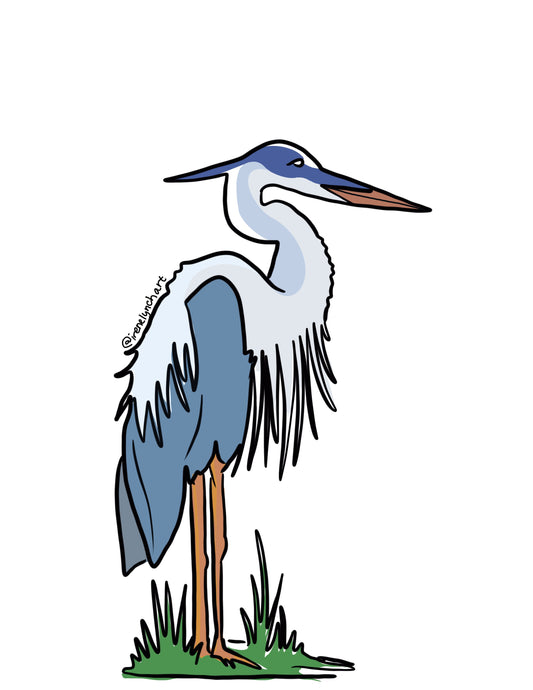Great Blue Heron Sticker
