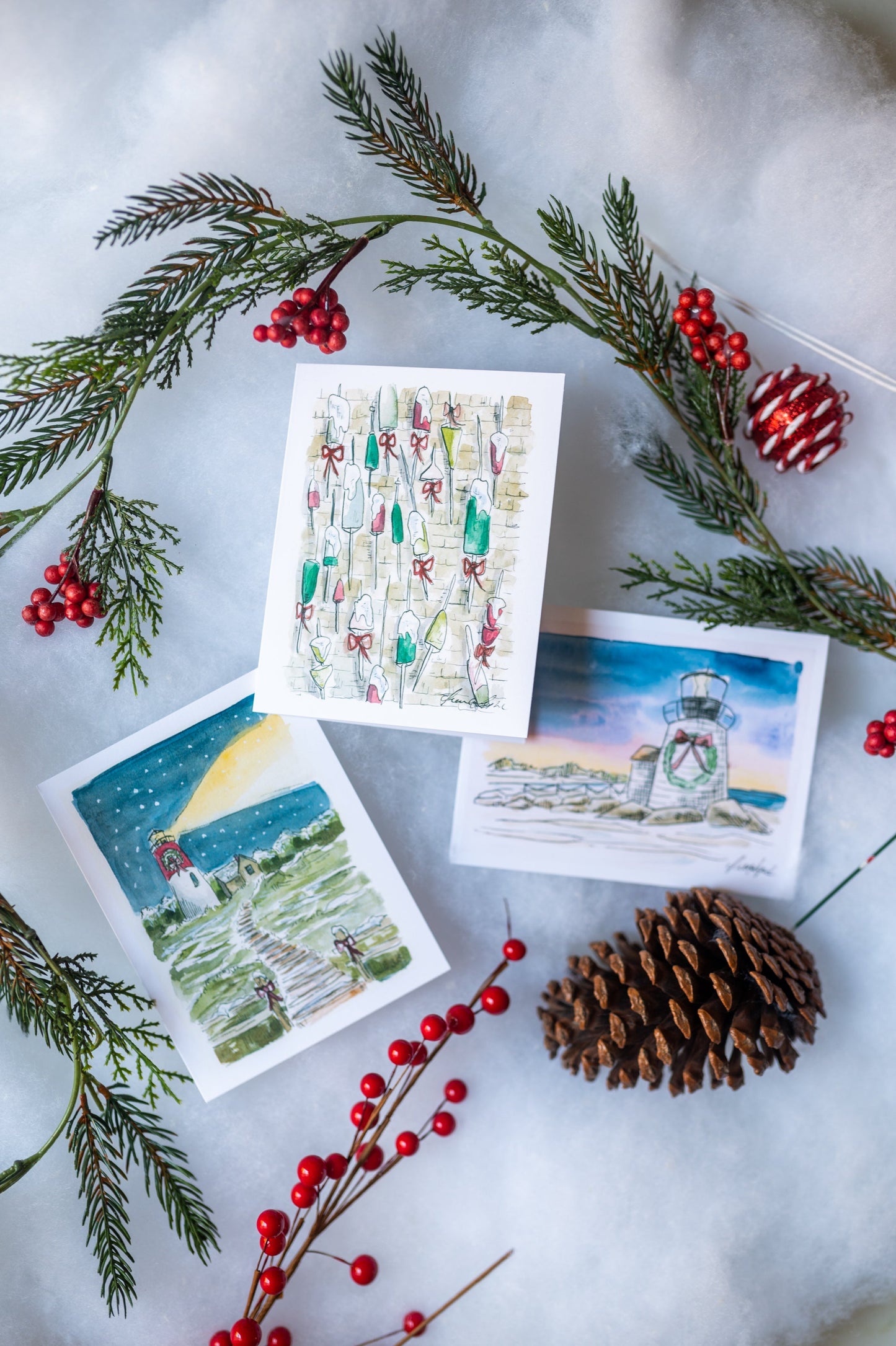 "Seaside Holidays" Holiday Card Box Set - Wholesale