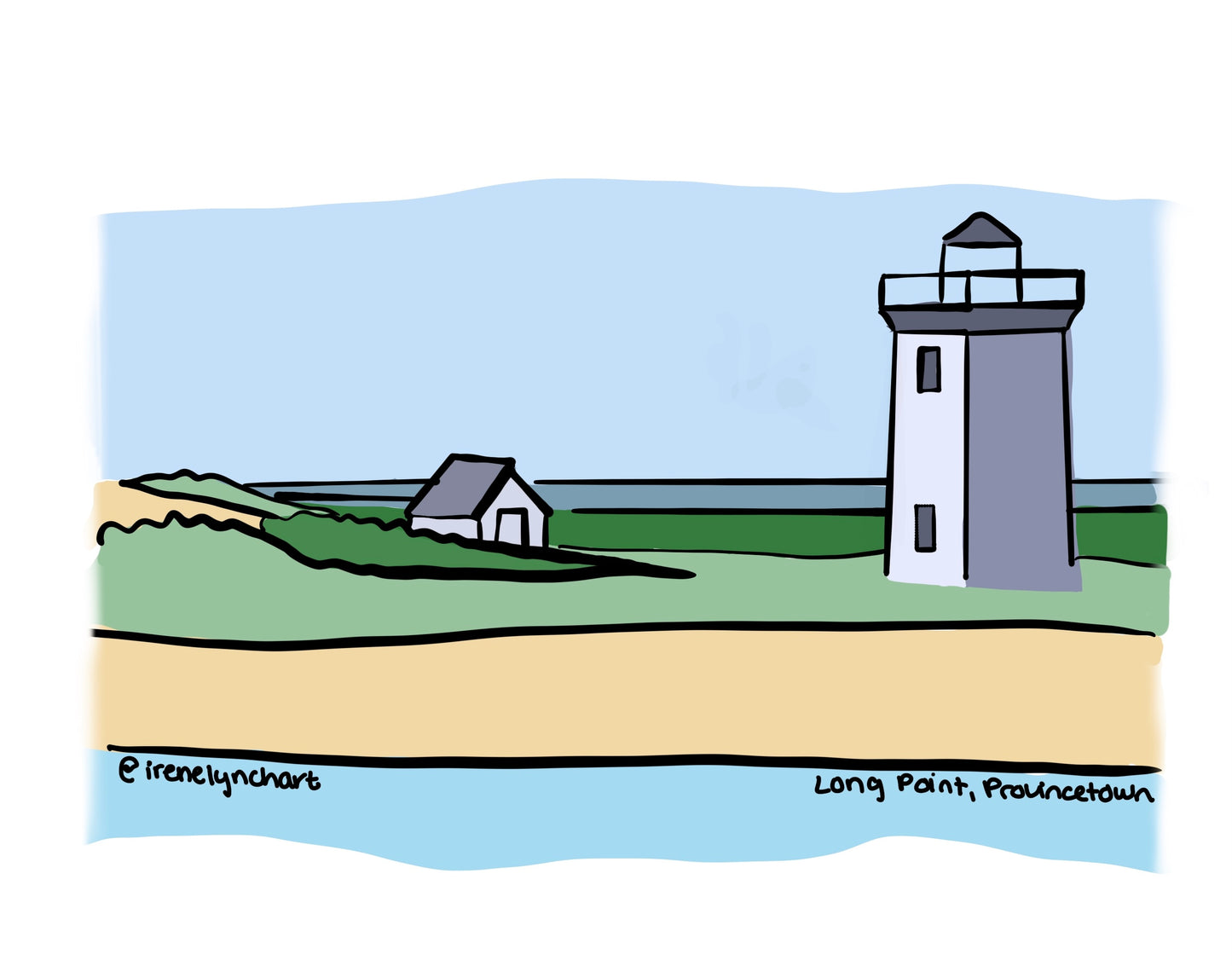 Long Point Lighthouse Sticker